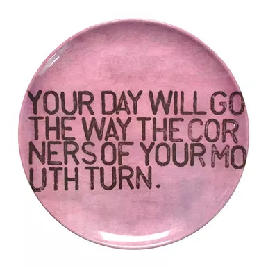 10" Your Day Will Go Melamine Plates (Set of 4) by Sugarboo Designs