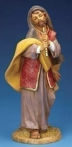 18" Daniel the Shepherd with Flute Figure - Fontanini