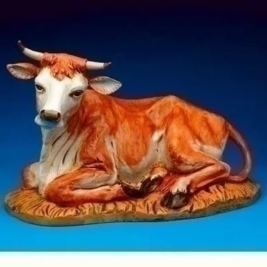 18" Seated Ox Figure - Fontanini