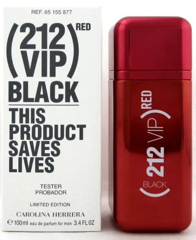 212 VIP Black Red 3.4 oz 100 ml Men EDP "Limited Edition"White Tester Box