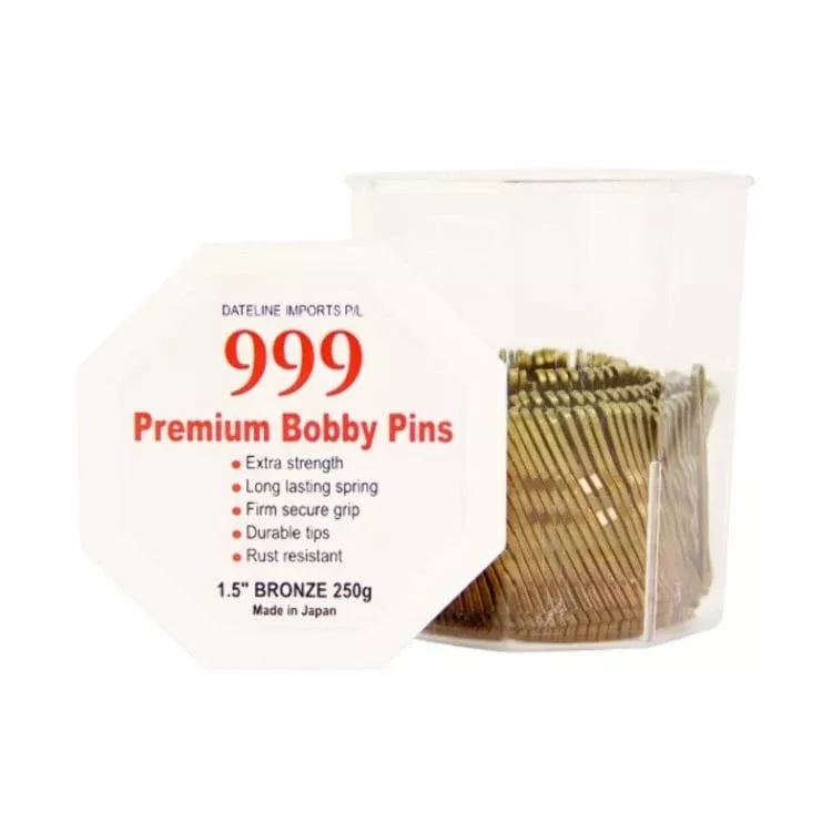 999 Bobby Pins Small 1.5" Bronze