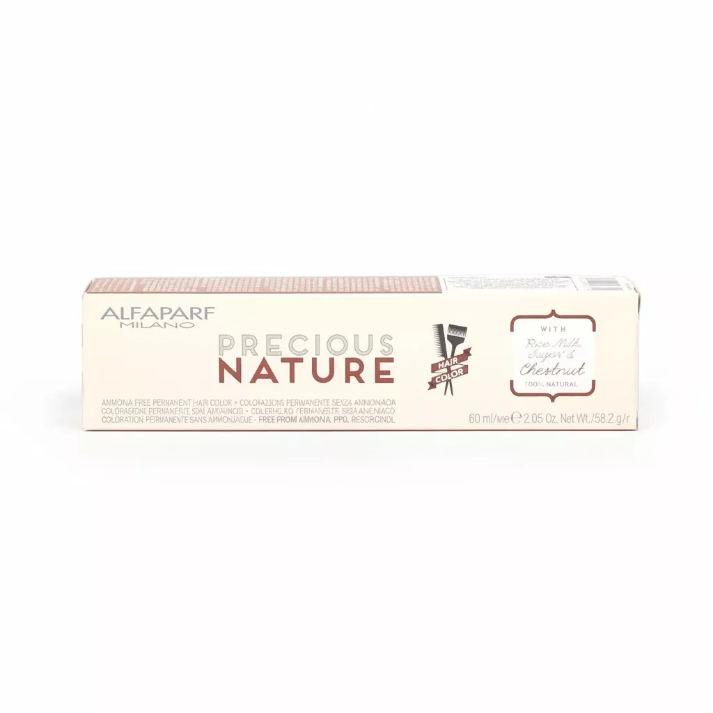 Alfaparf Precious Nature Permanent Hair Color with Rice Milk, Sugar & Chestnut 2.05 oz