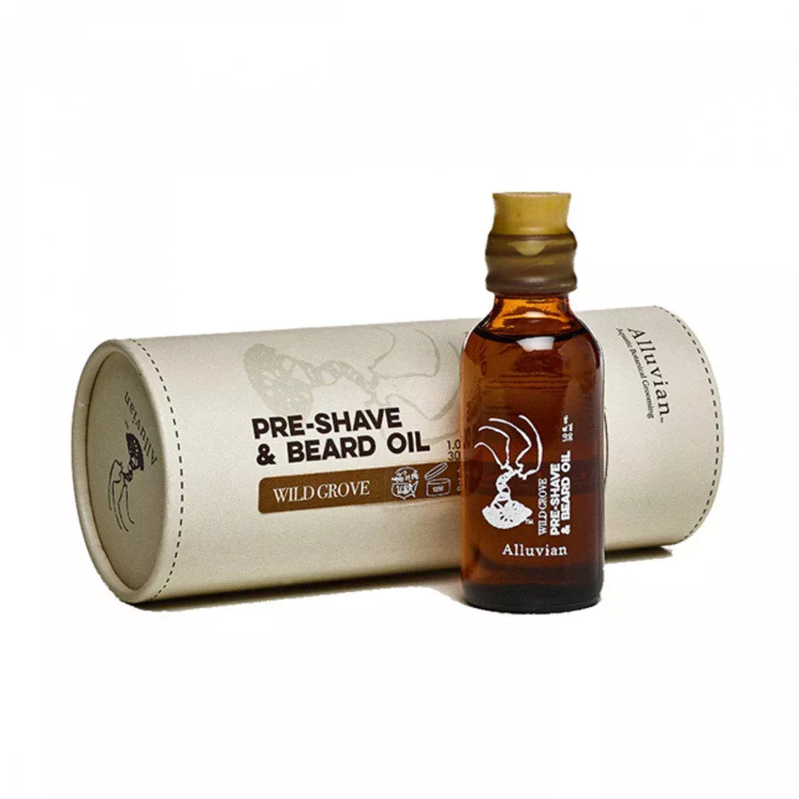 Alluvian Wild Grove 30ml Pre-Shave & Beard Oil