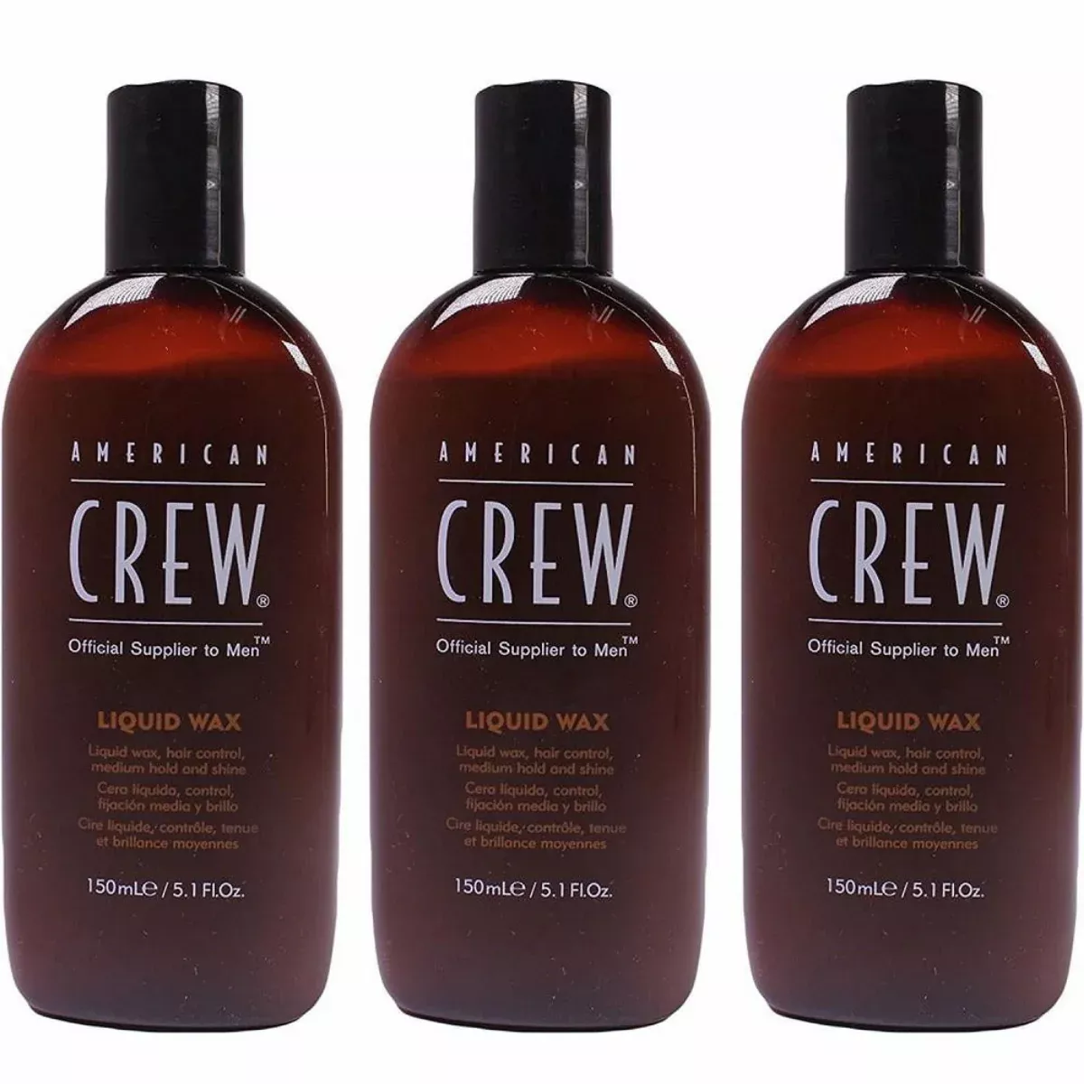 American Crew Liquid Wax Medium Hold And Shine 5.1 oz PACK OF 3