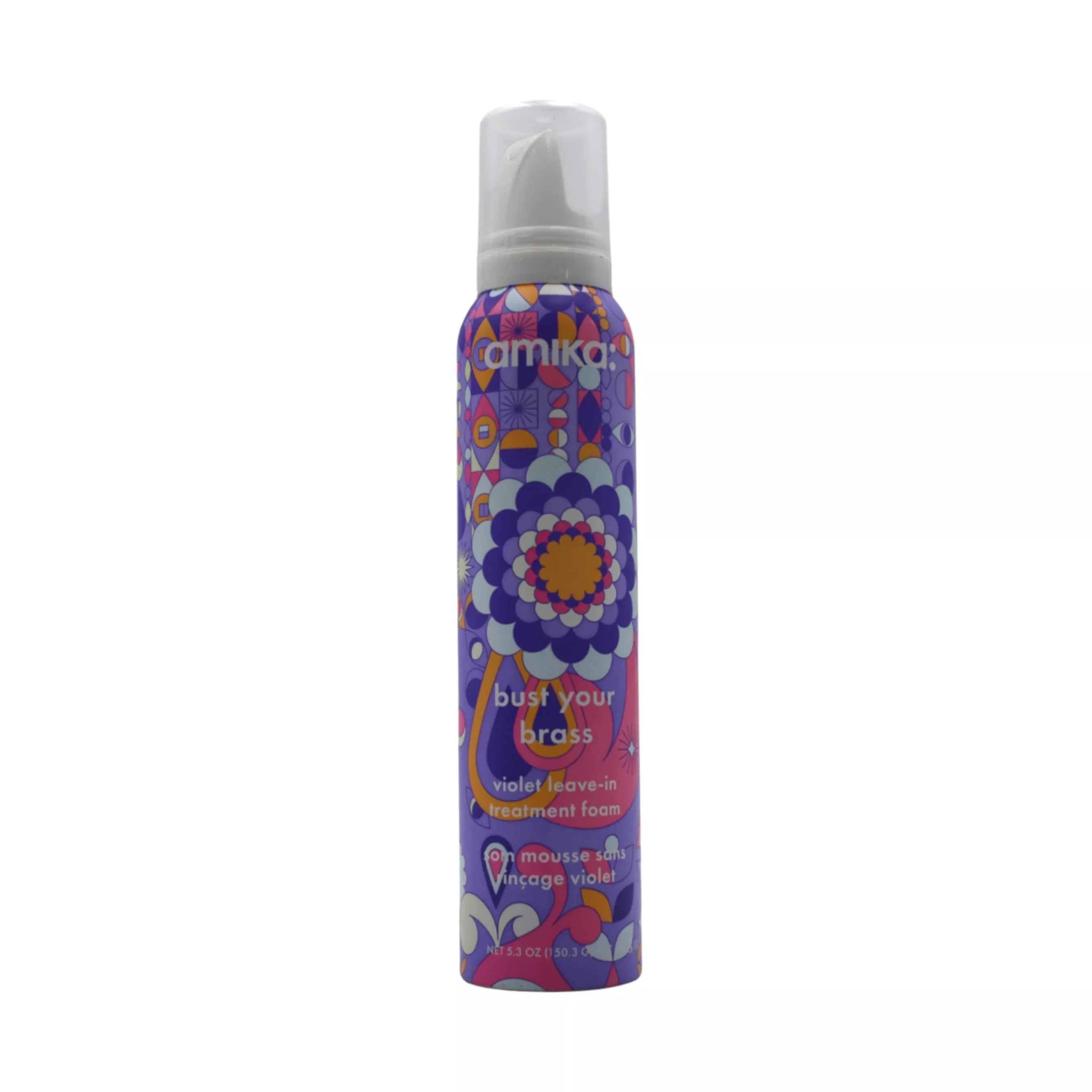 Amika Bust Your Brass Violet Leave-In Treatment Foam 5.3 oz