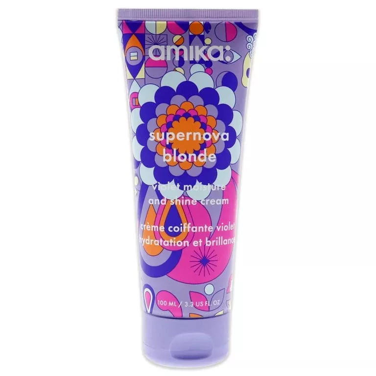 Amika Supernova Blonde Violet Moisture and Shine Cream 3.3 oz