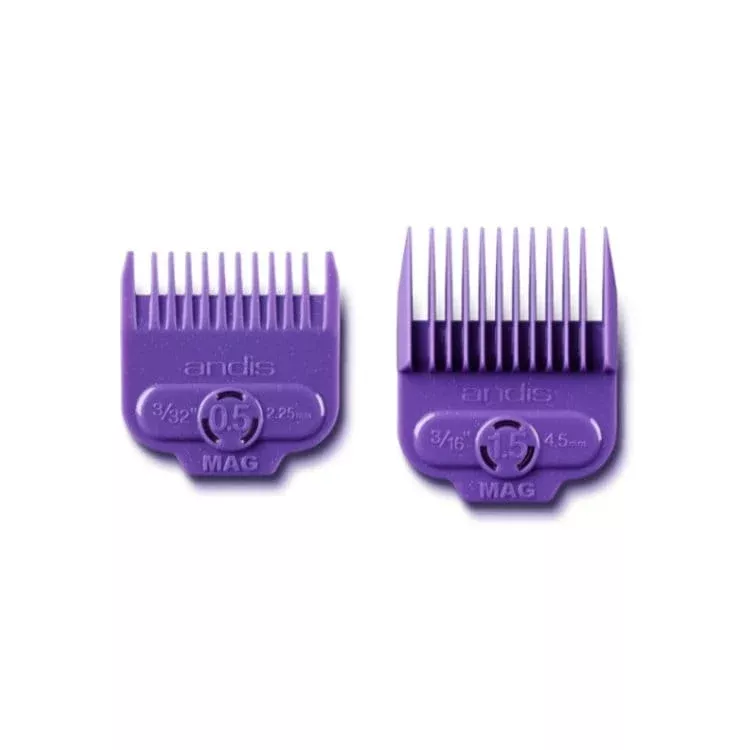Andis Magnetic Attach Comb Set (#0.5 & #1.5) 2PCS code 66560