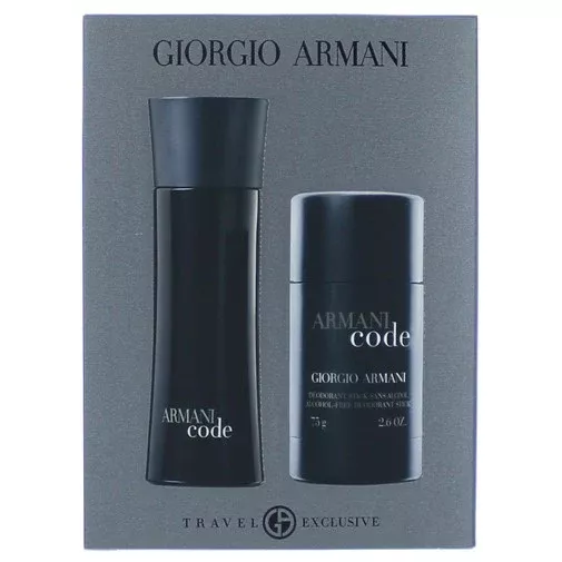 Armani Code by Giorgio Armani 2-Piece Gift Set for Men (EDT 2.5 oz + Deodorant 2.6 oz)