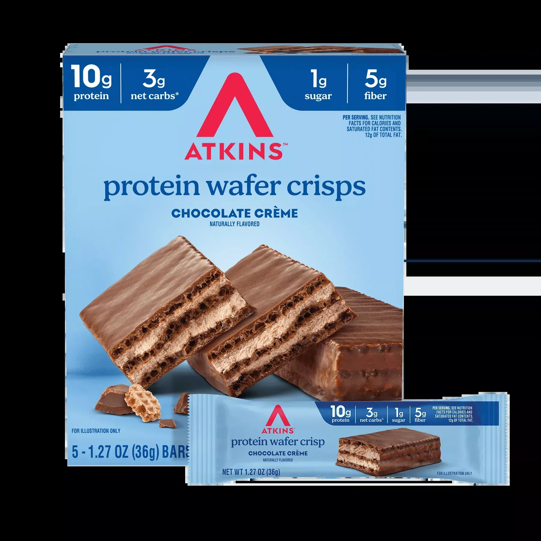 Atkins Nutritionals Protein Wafer Crisps 5 bars