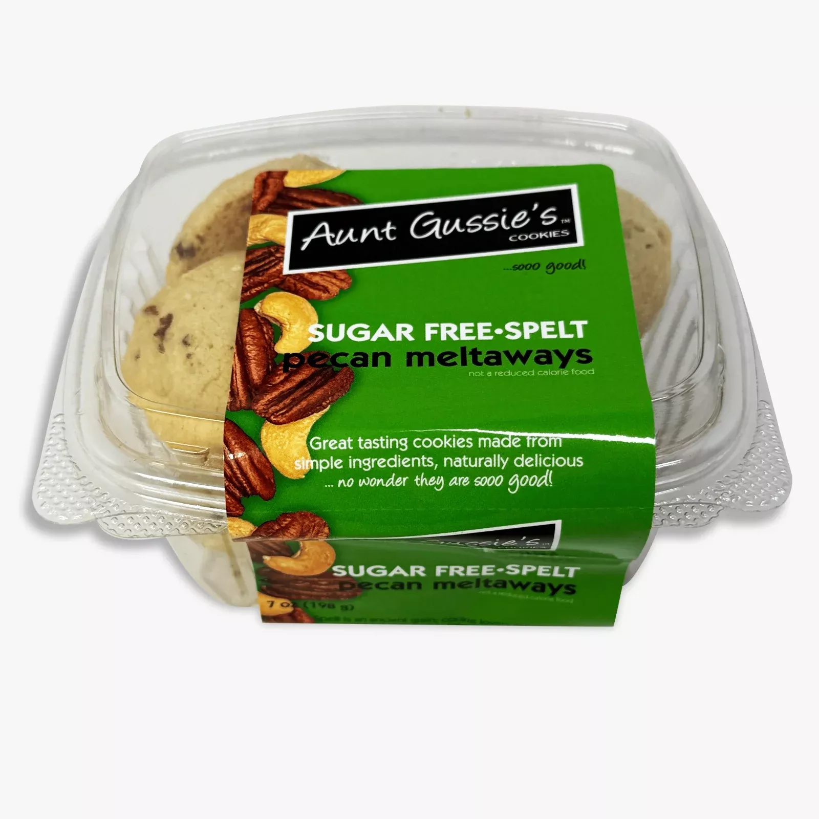 Aunt Gussie's Sugar Free Spelt Pecan Meltaways 7 oz