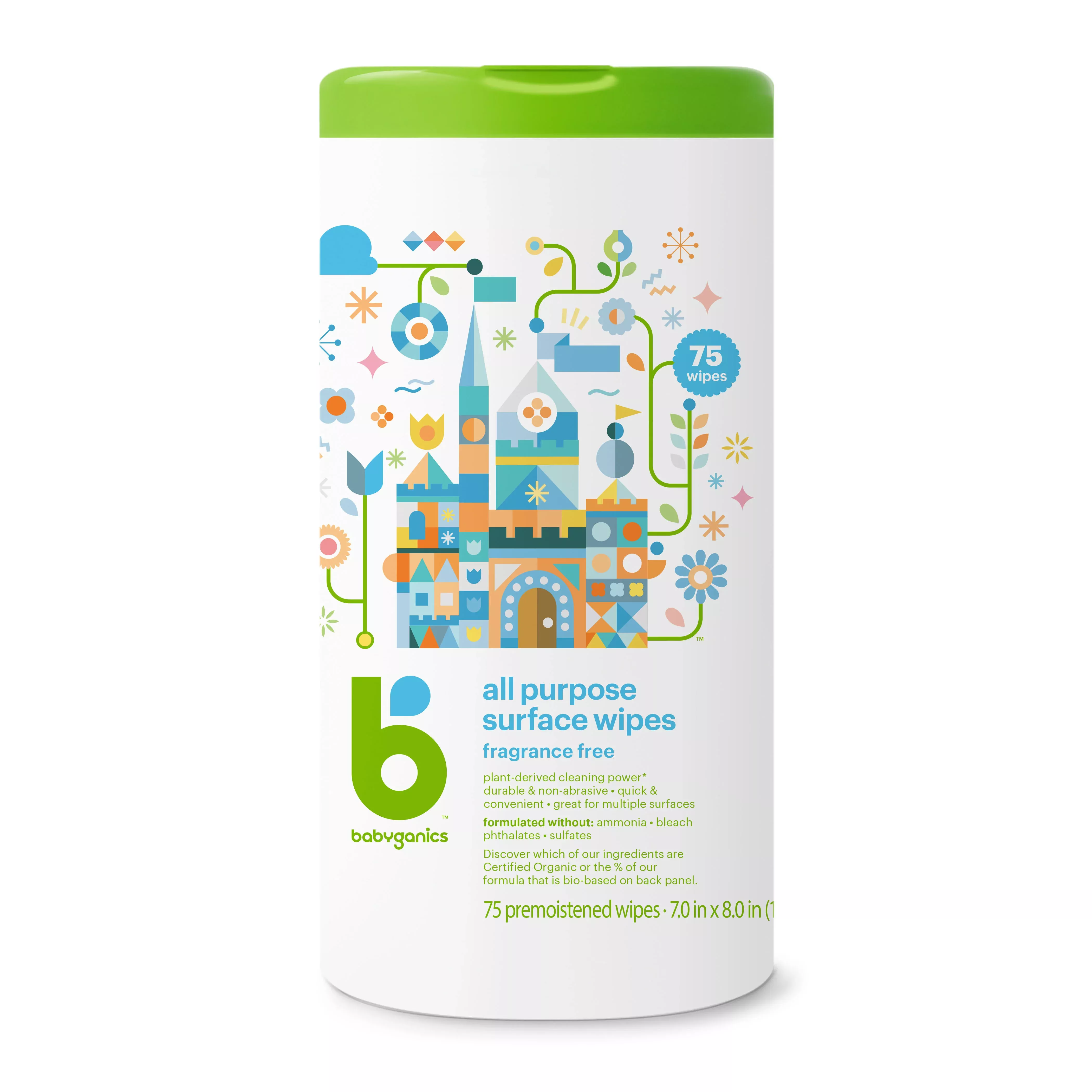 Babyganics All Purpose Surface Wipes 75 Wipes