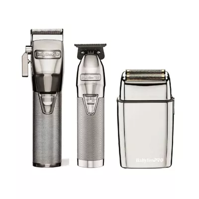 BaByliss Pro Silver FX Combo - FX Clipper, FX Trimmer, FX Shaver