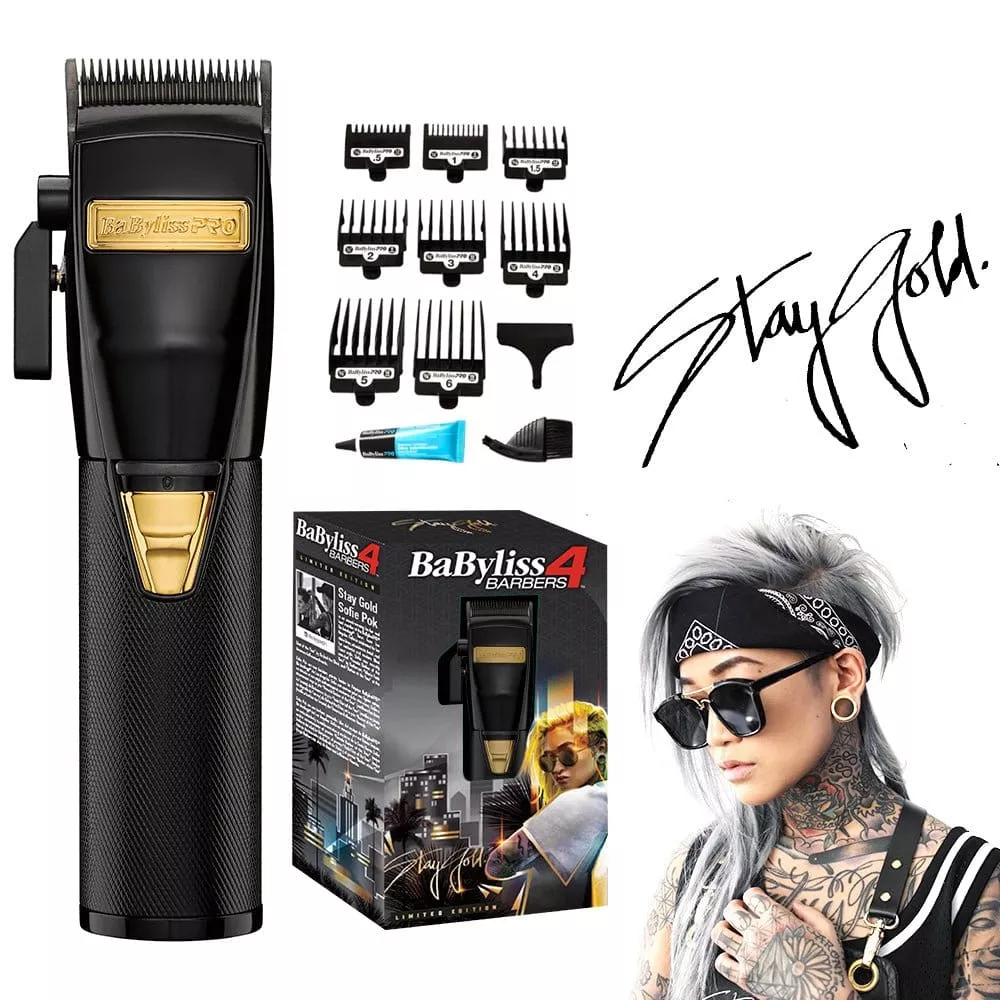 BaBylissPRO Black FX Lithium Clippers | Barbers Influencer Collection