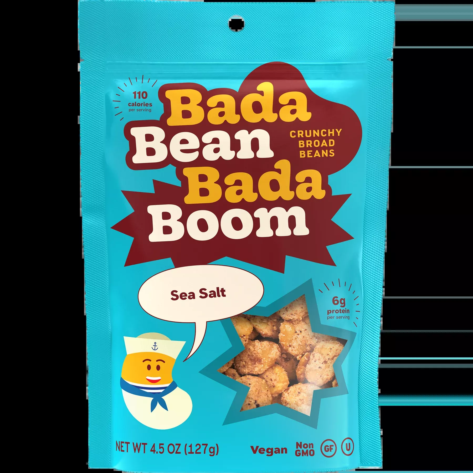 Bada Bean Bada Boom Crunchy Broad Beans - Sea Salt (4.5 oz)