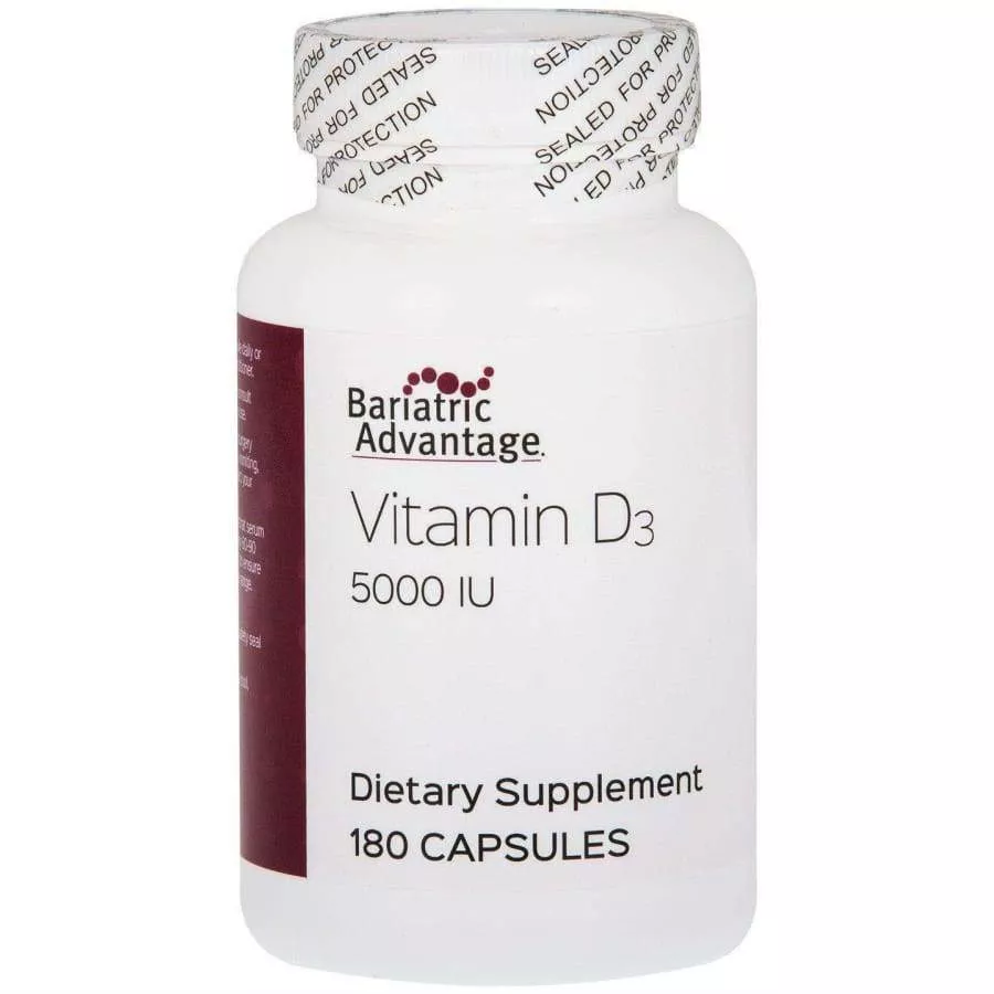 Bariatric Advantage Vitamin D3 Capsules (5,000 IU)