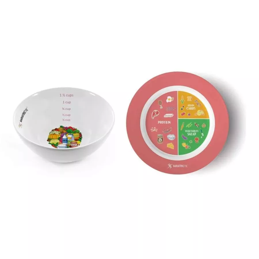Bariatric Portion Control Plate & Bowl Set by BariatricPal
