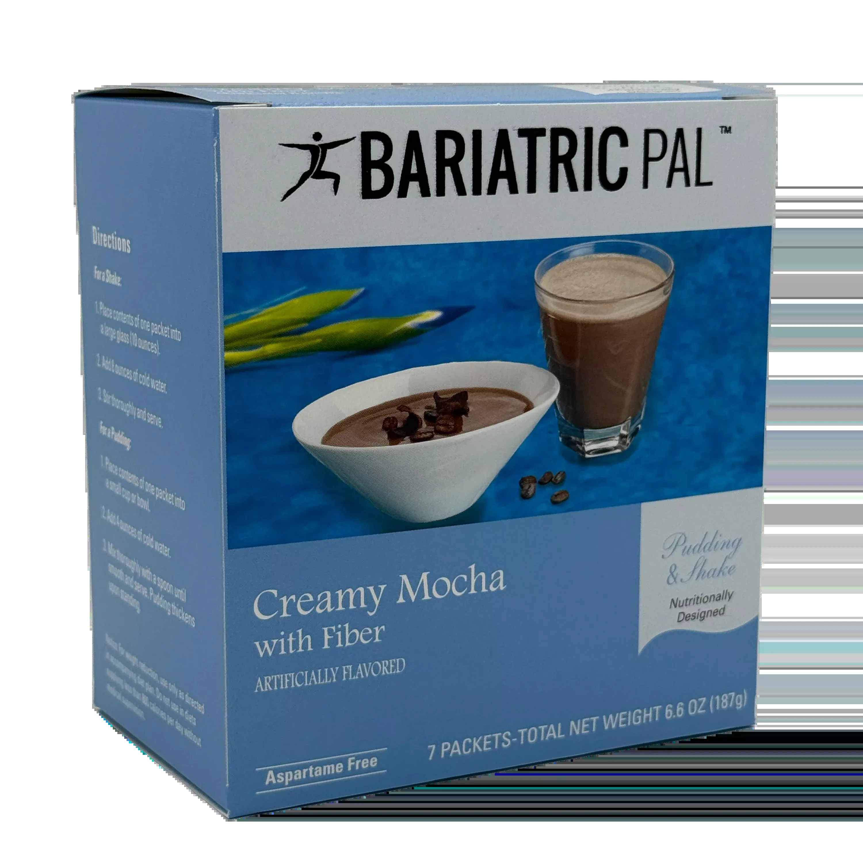 BariatricPal 15g Protein Pudding & Shake - Creamy Mocha with Fiber
