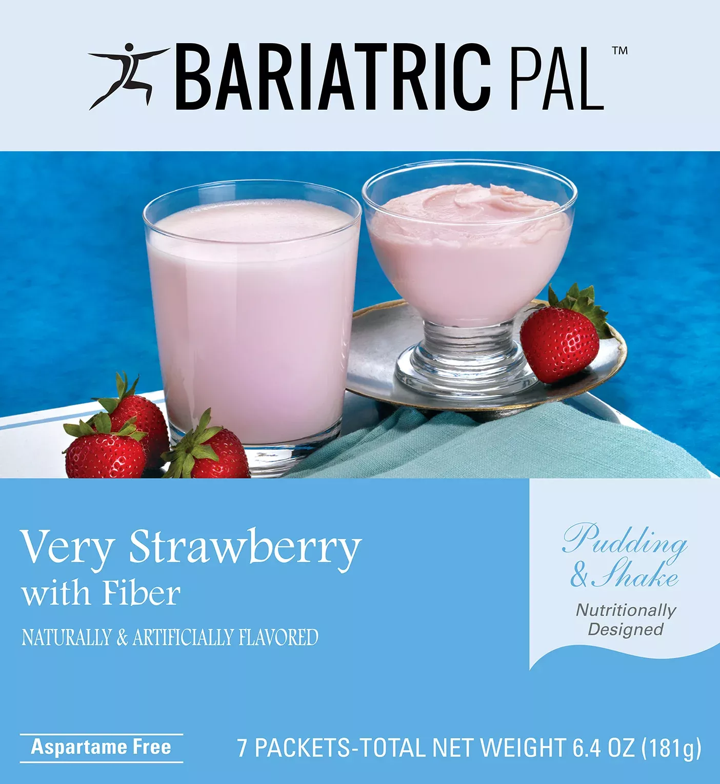 BariatricPal 15g Protein Pudding & Shake - Very Strawberry