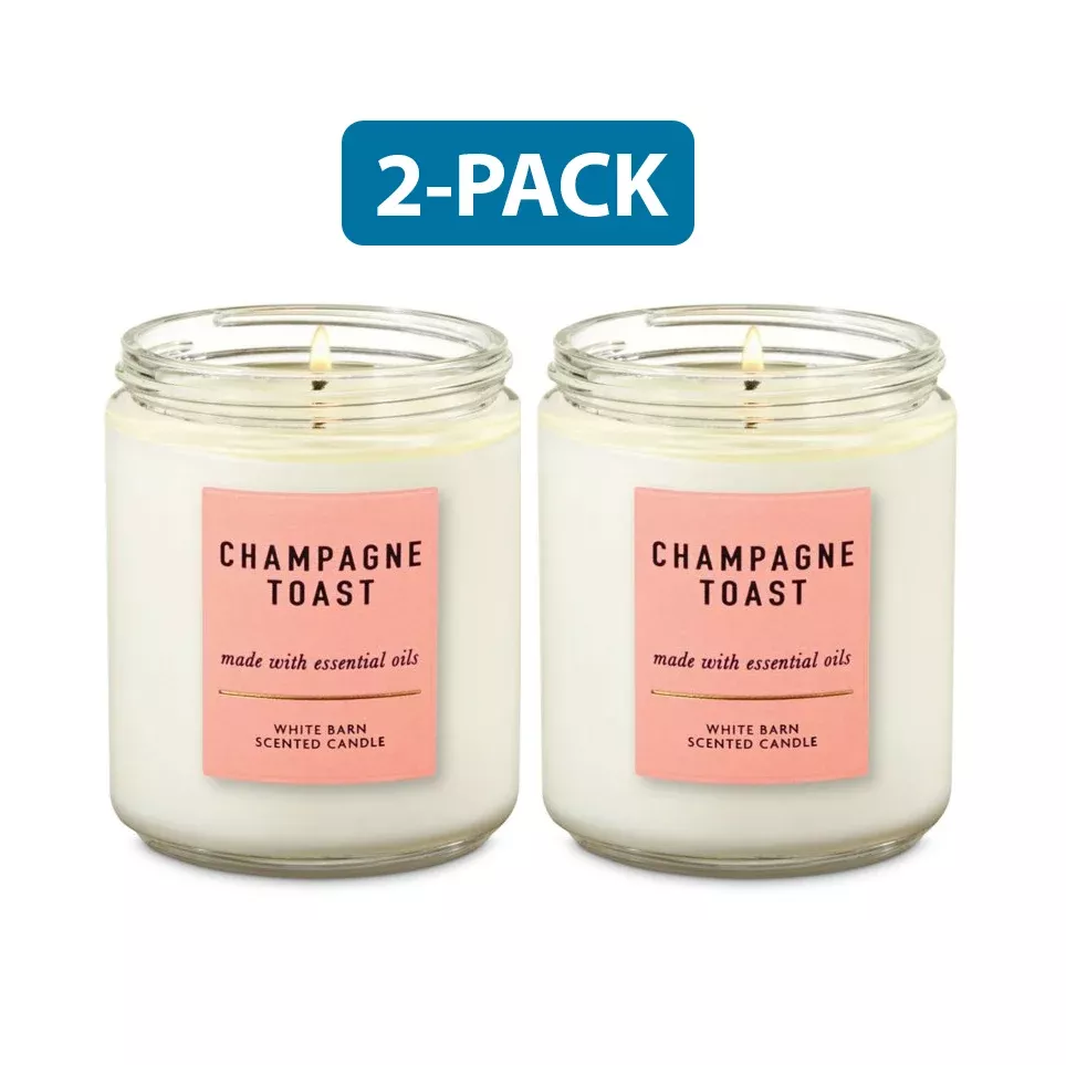 Bath & Body Works Champagne Toast Scented Candle "2-PACK"