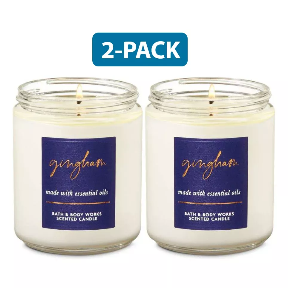 Bath & Body Works Gingham Scented Candle "2-PACK"