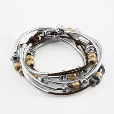 Bella Metallic Bronze Small Bracelet by Lizzy James