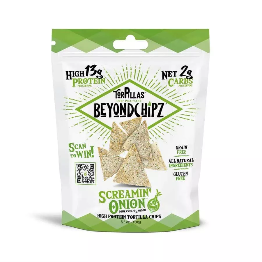 BeyondChipz High Protein Torpillas - Screamin' Onion