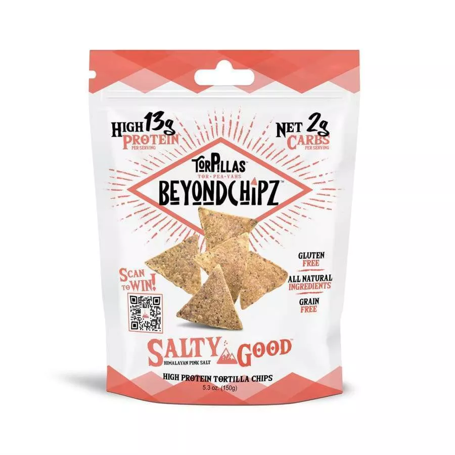 BeyondChipz Torpillas High Protein Tortilla Chips - Salty Good