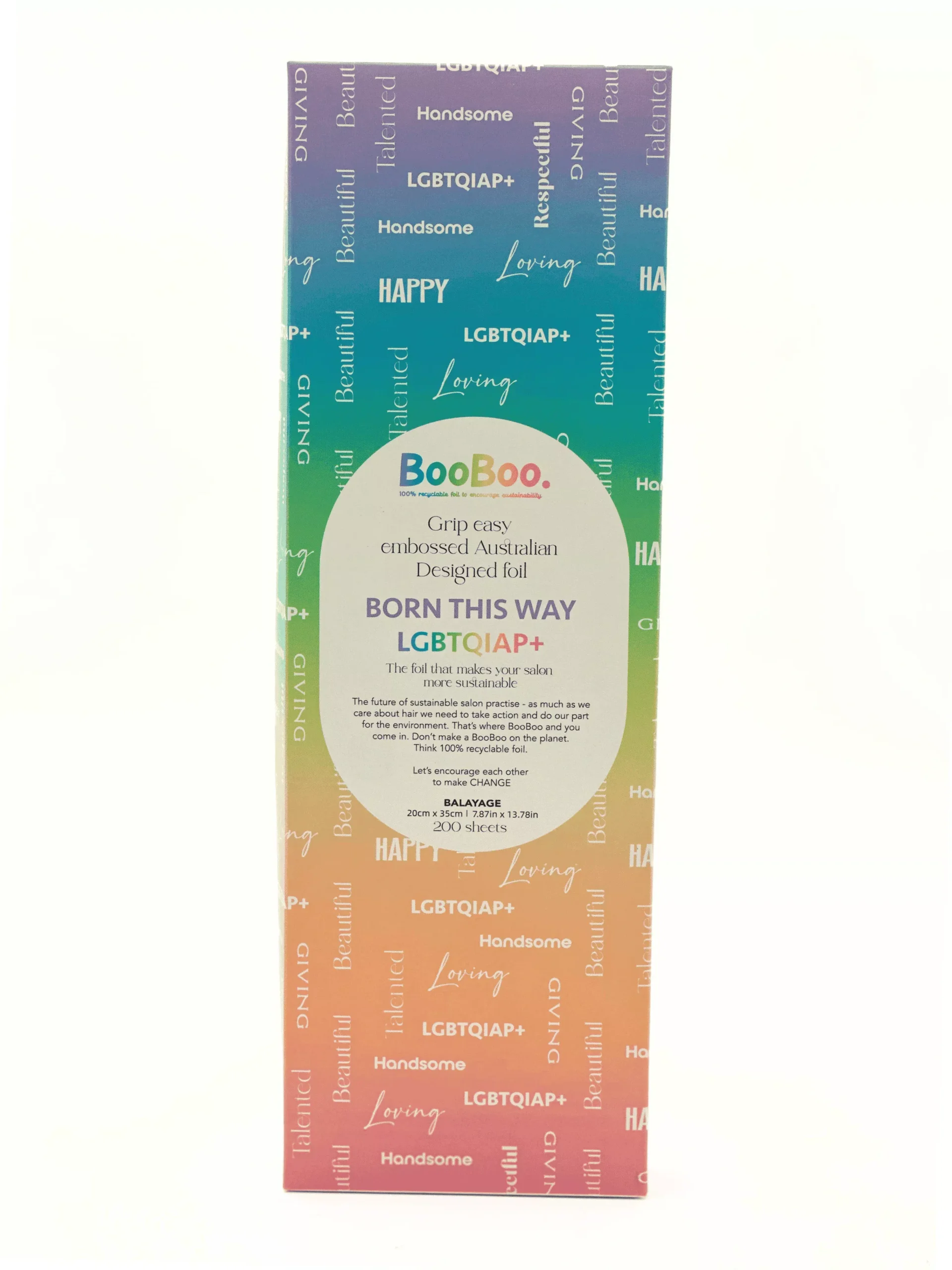Boo Boo LGBTQIAP+Pre-cut Embossed foil 20*35cm FLATS Balayage