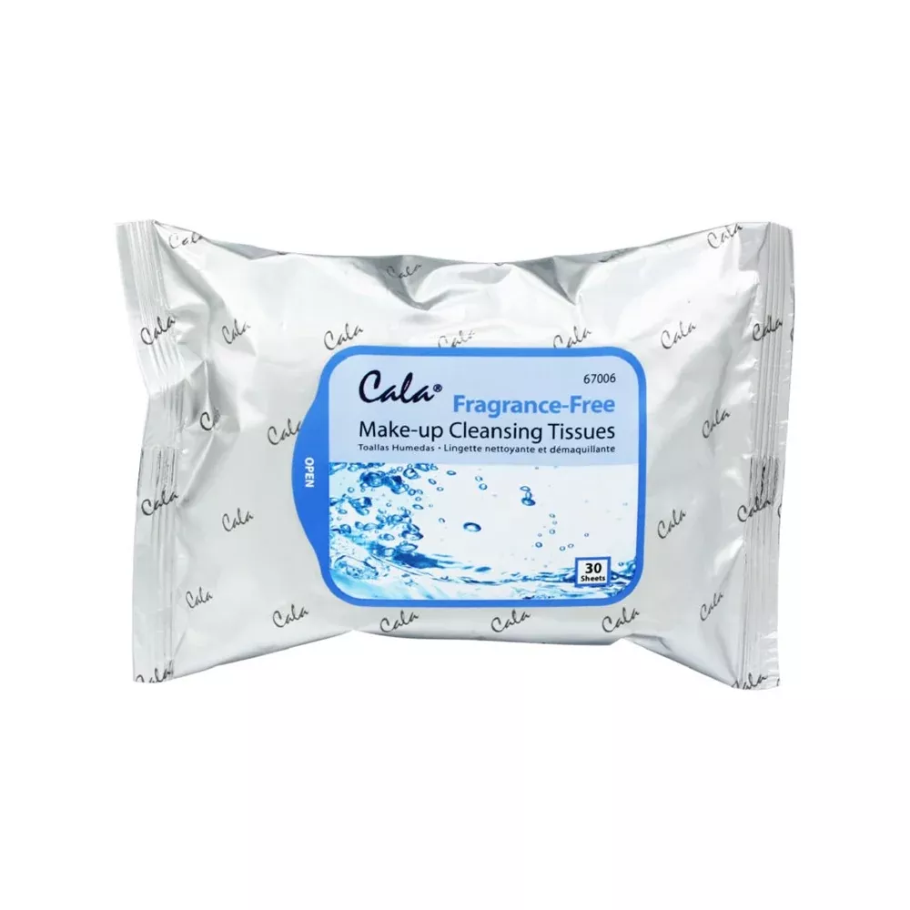 Cala Make-up Cleansing Tissues (Fragrance-Free) 30 sheets