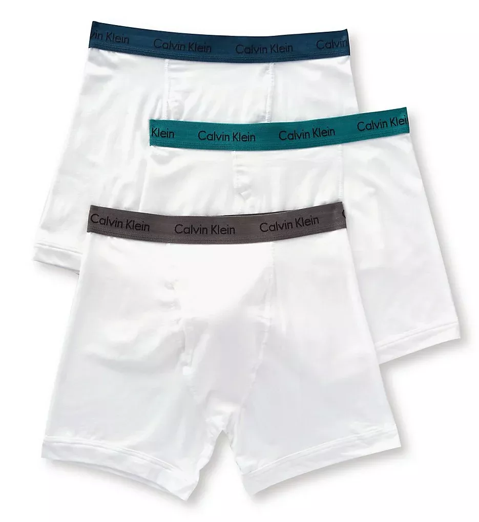 Calvin Klein Cotton Stretch 3 Pack Boxer Briefs White (NU2666-165)