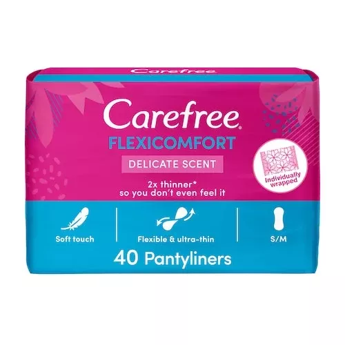 Carefree Flexicomfort Delicate Scent – 40 Pantyliners