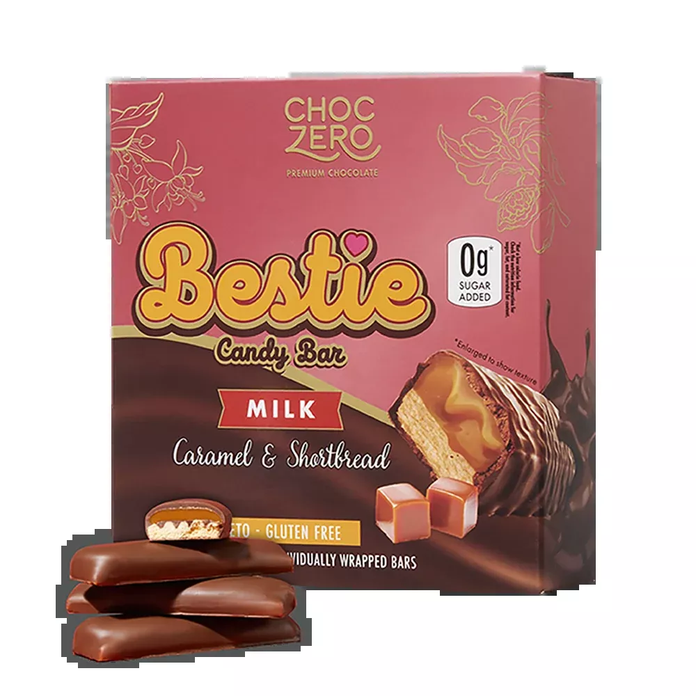 ChocZero Bestie Milk Chocolate Candy Bar, 8 oz