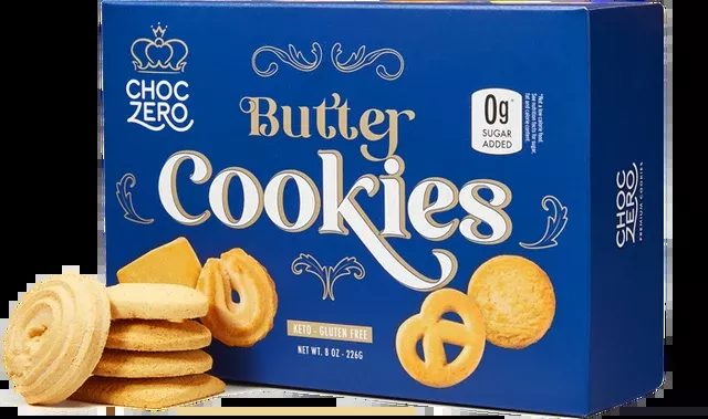ChocZero Danish Butter Cookies, 8 oz