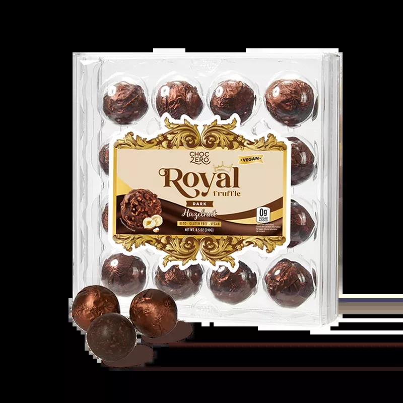 ChocZero Dark Chocolate Hazelnut Royal Truffles