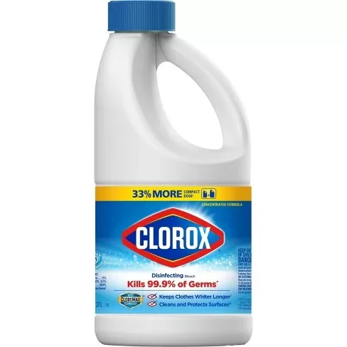 Clorox Disinfecting Bleach Regular43 oz (Kills 99.9% of Germs)