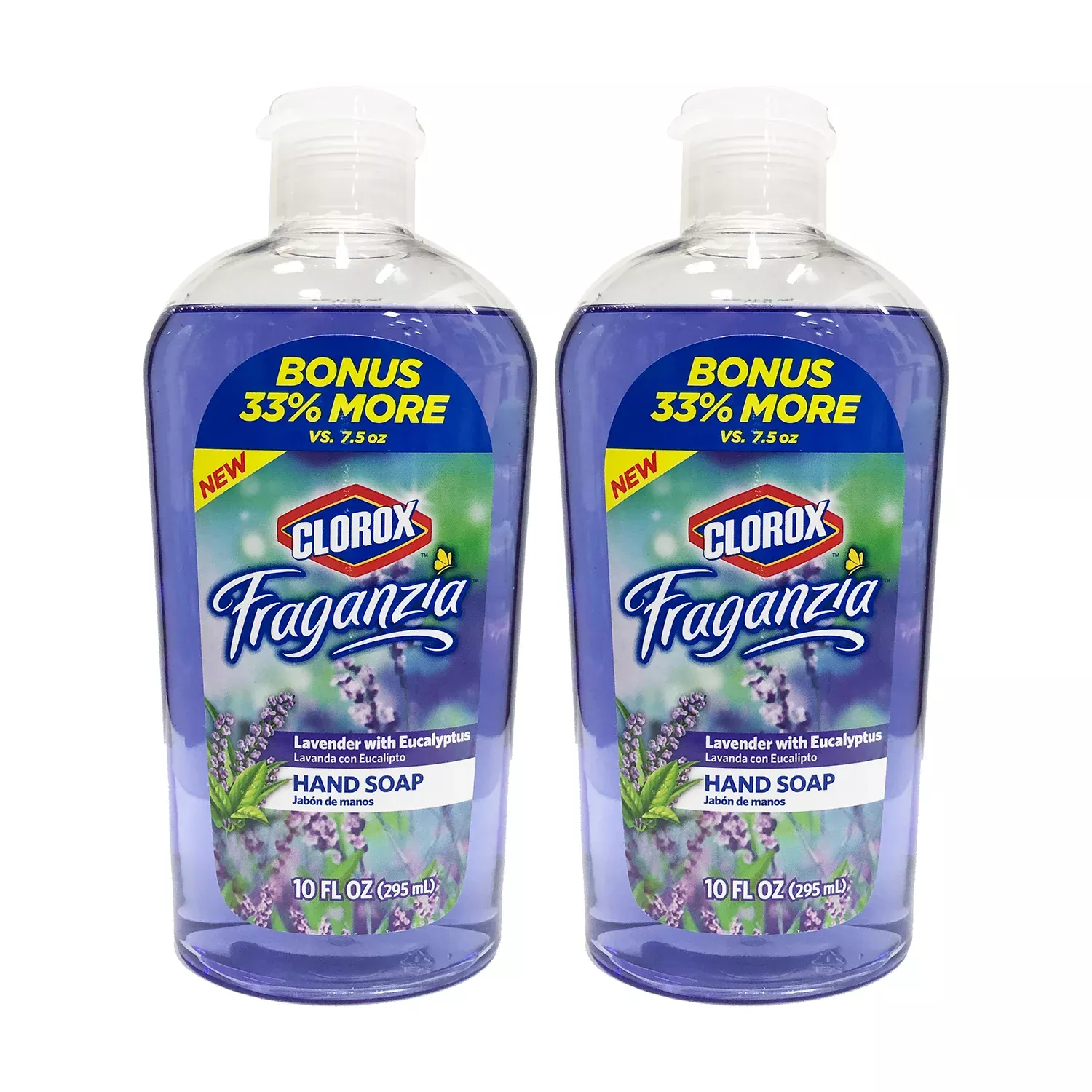 Clorox Fraganzia Hand Soap Lavender With Eucalyptus 10 oz (Pack Of 2)