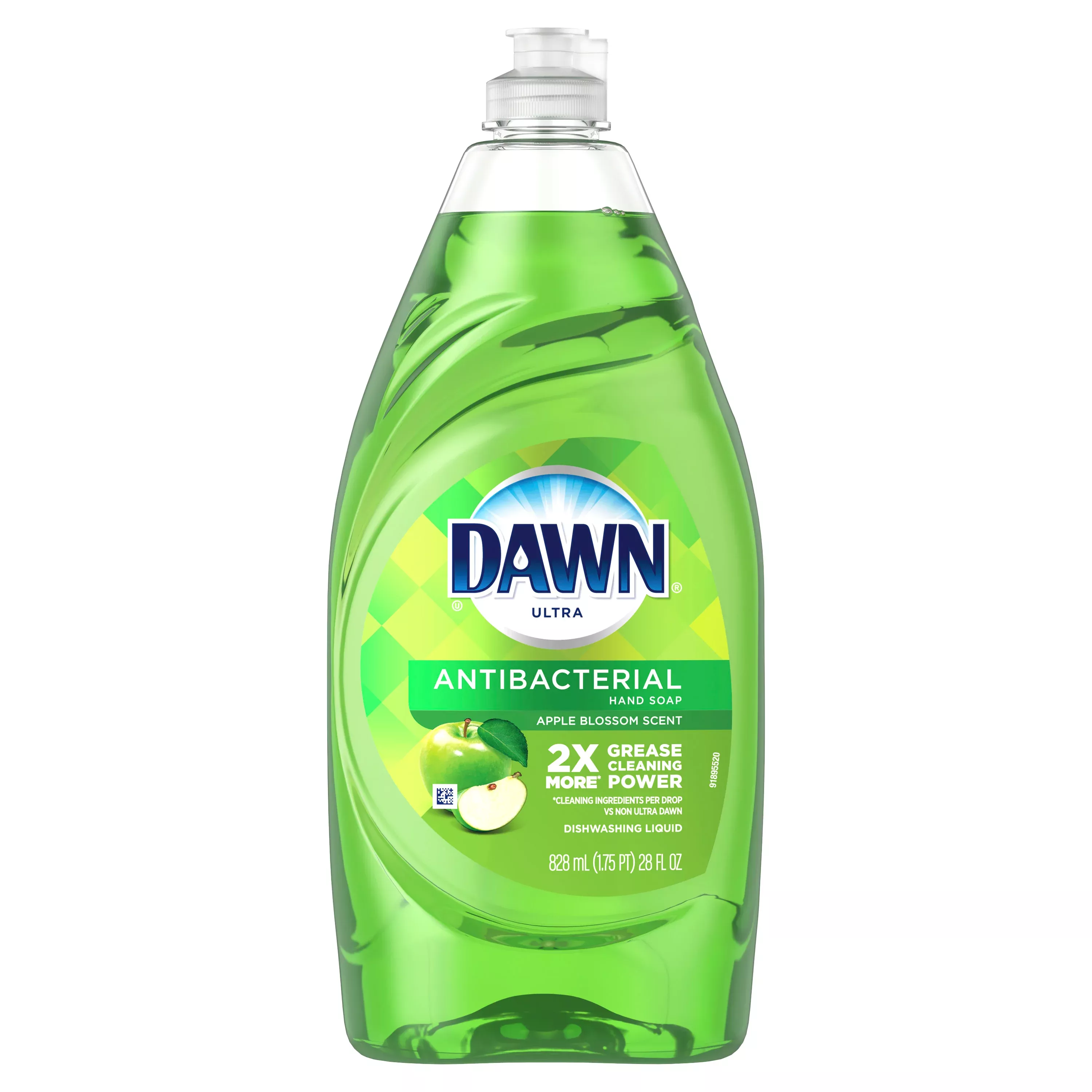 Dawn Ultra Antibacterial Hand Soap, Dishwashing Liquid Dish Soap, Apple Blossom Scent, 28 fl oz