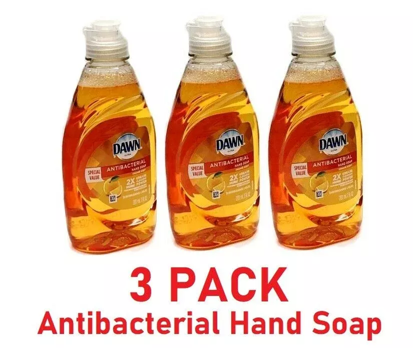 Dawn Ultra Antibacterial Hand Soap Wash, Kills Germs7 oz - (3 PACK)