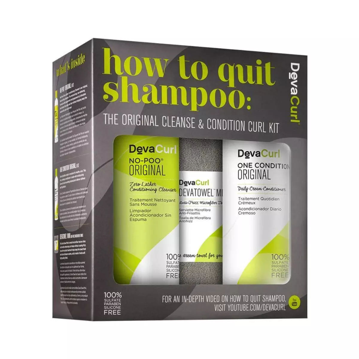 DevaCurl How To Quit Shampoo Original Cleanse and Condition Curl Gift Kit