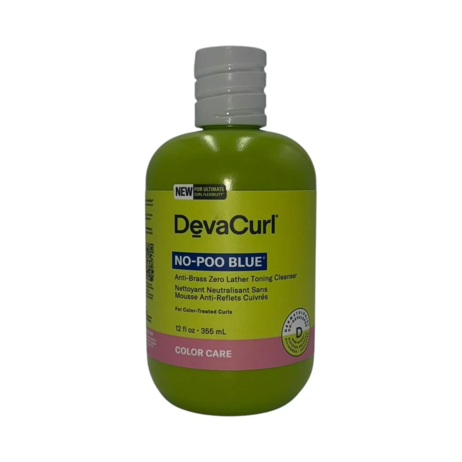 DevaCurl No Poo Blue Anti Brass Toning Cleanser 12 oz