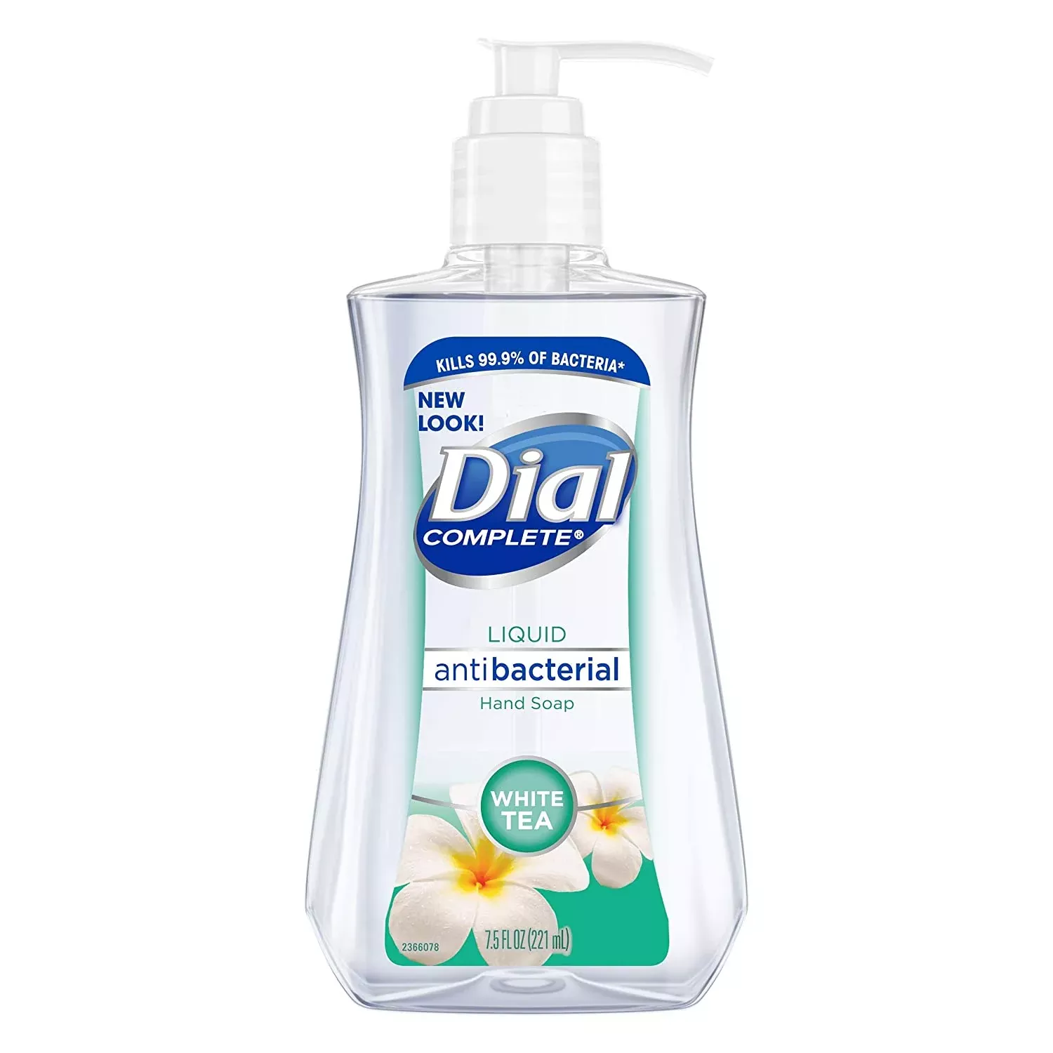 Dial Antibacterial Liquid Hand Soap, White Tea, 7.5 Ounce