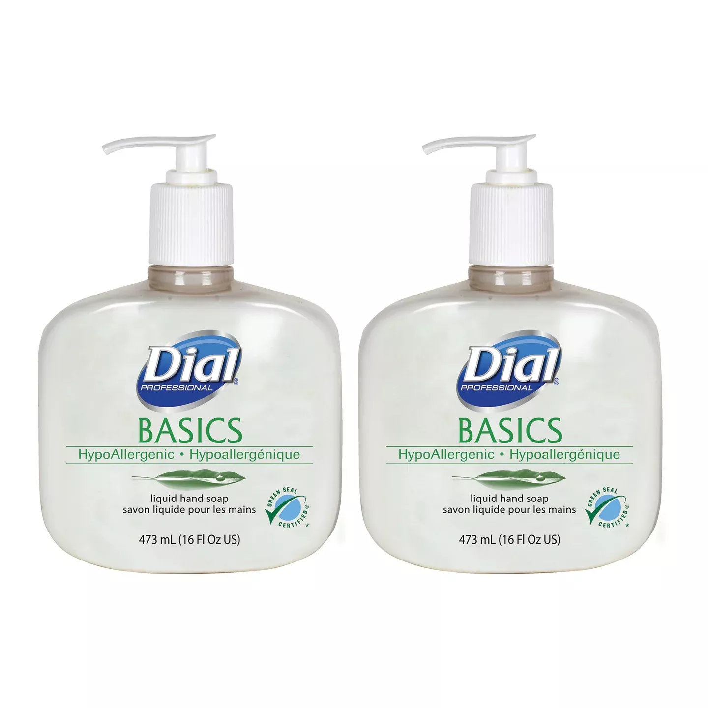 Dial Basics Hypoallergenic Liquid Hand Soap 16 oz - 473 ml"2 Pack"