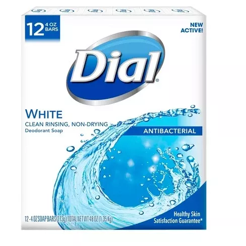 Dial Clean and Refresh White Bar Soap - 12ct