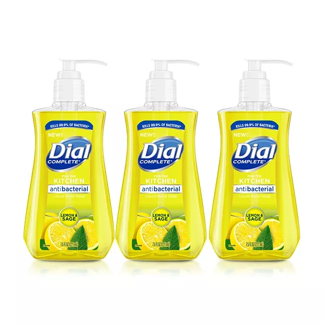 Dial Complete Liquid Hand Soap 9.37 Fl Oz Lemon and Sage "3-PACK"
