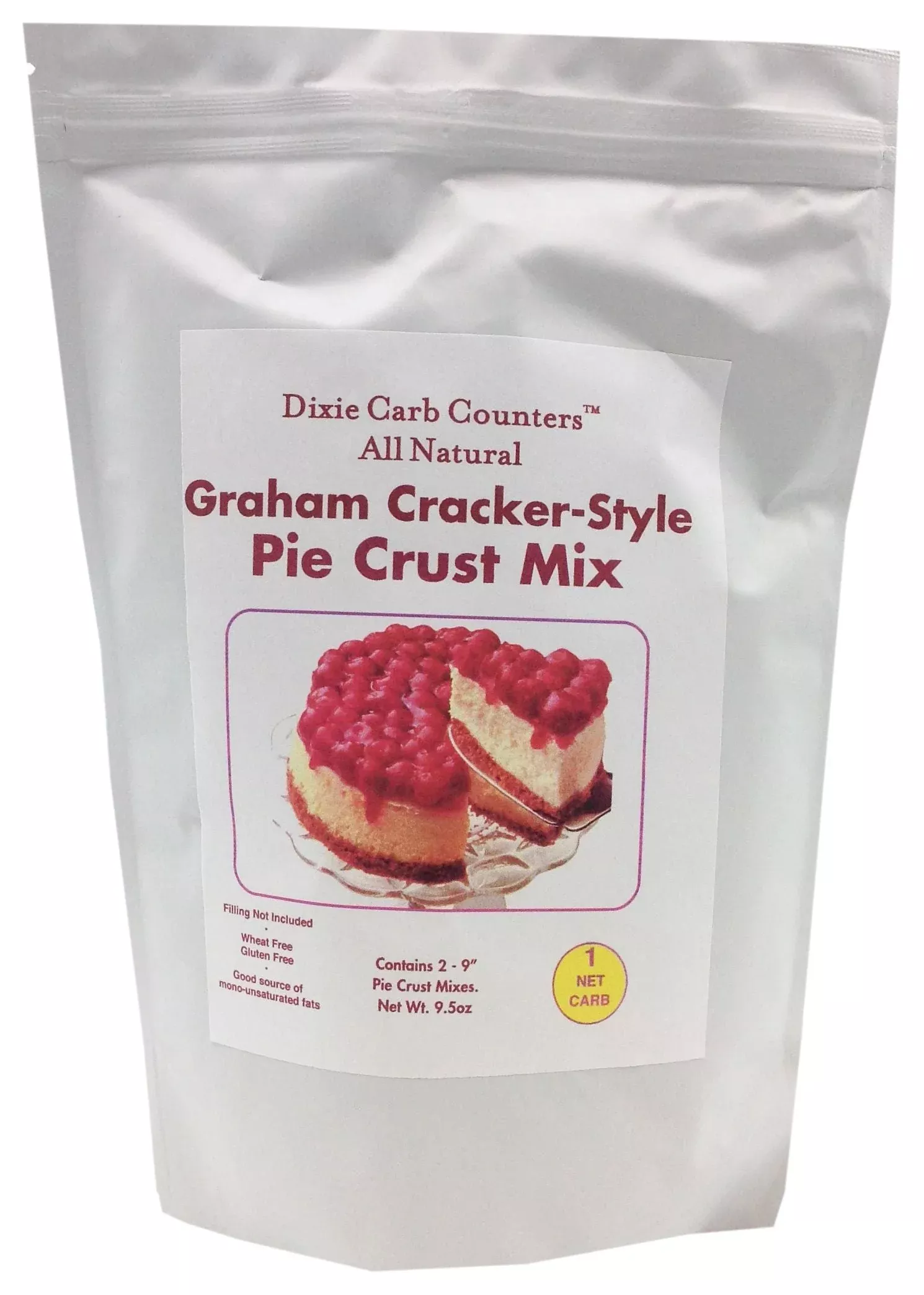 Dixie USA Carb Counters Graham Cracker Style Pie Crust Mix 9.5 oz.