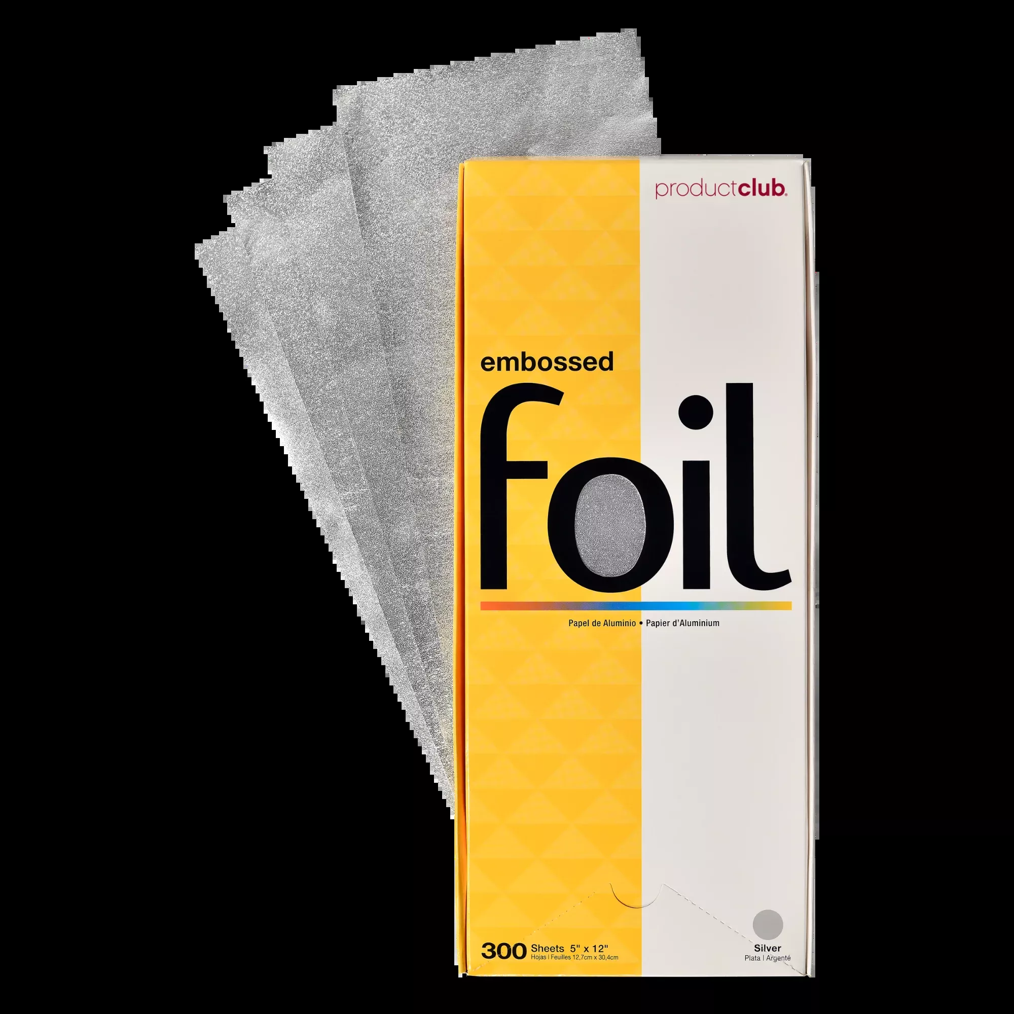 Embossed Silver Hair Coloring Foil 5x12