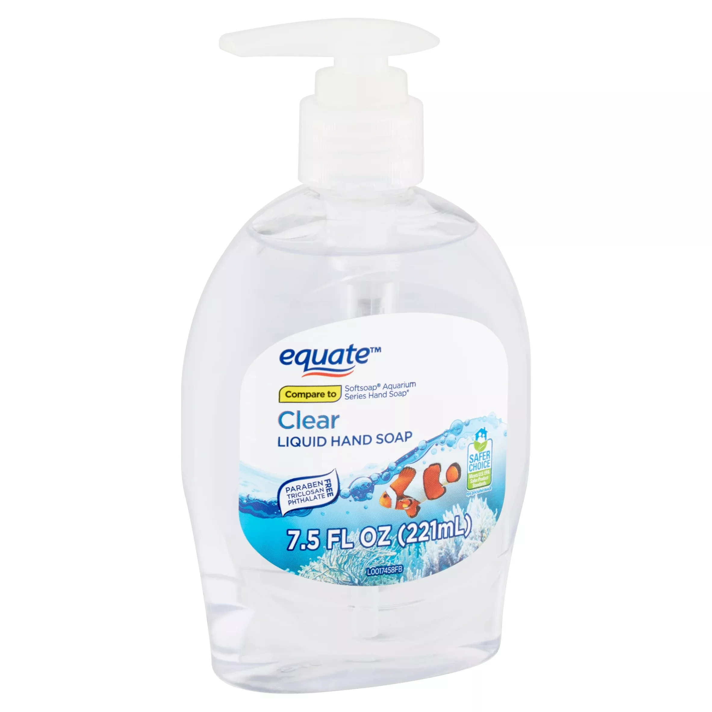 Equate 7.5 oz. Clear Liquid Hand Soap "3-PACK"