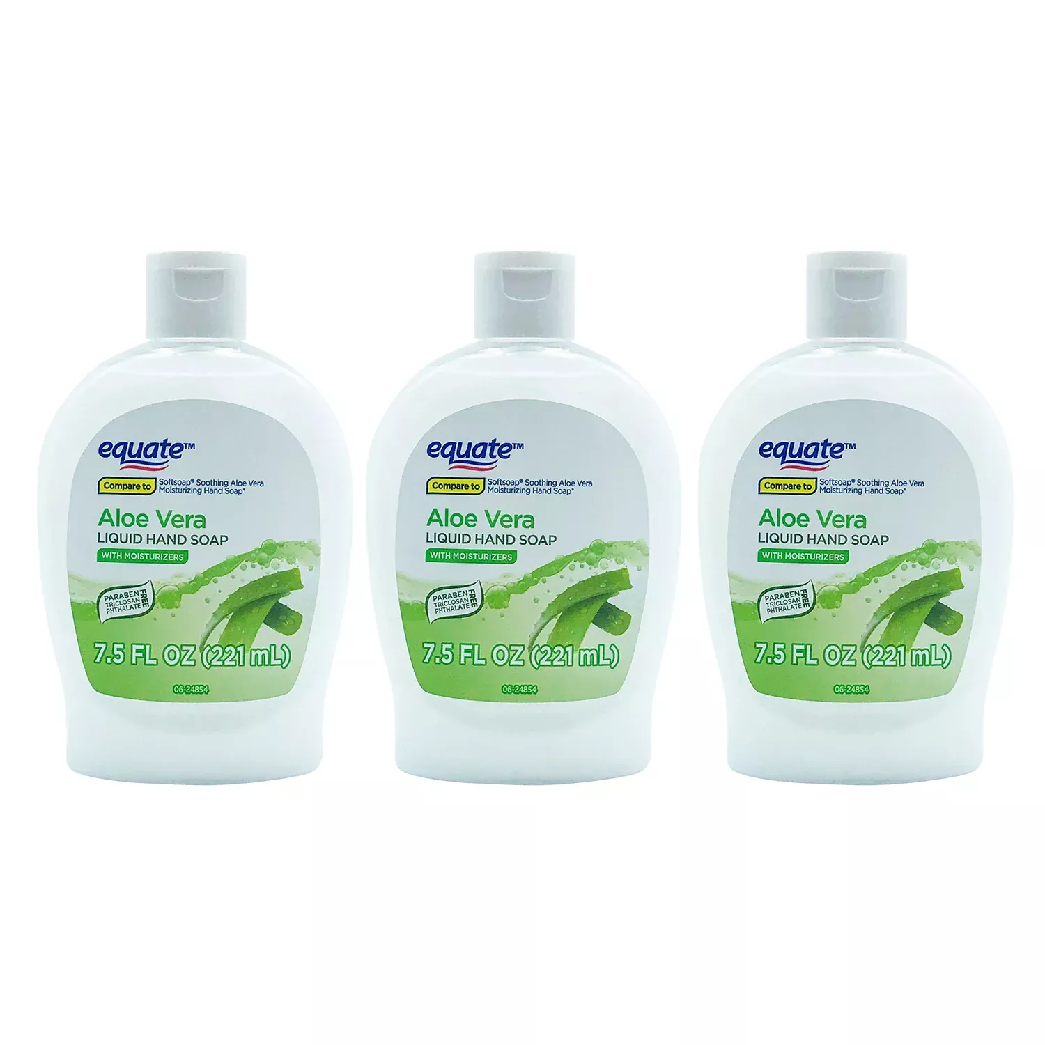 Equate Aloe Vera Liquid Hand Soap 7.5 oz "3-PACK"