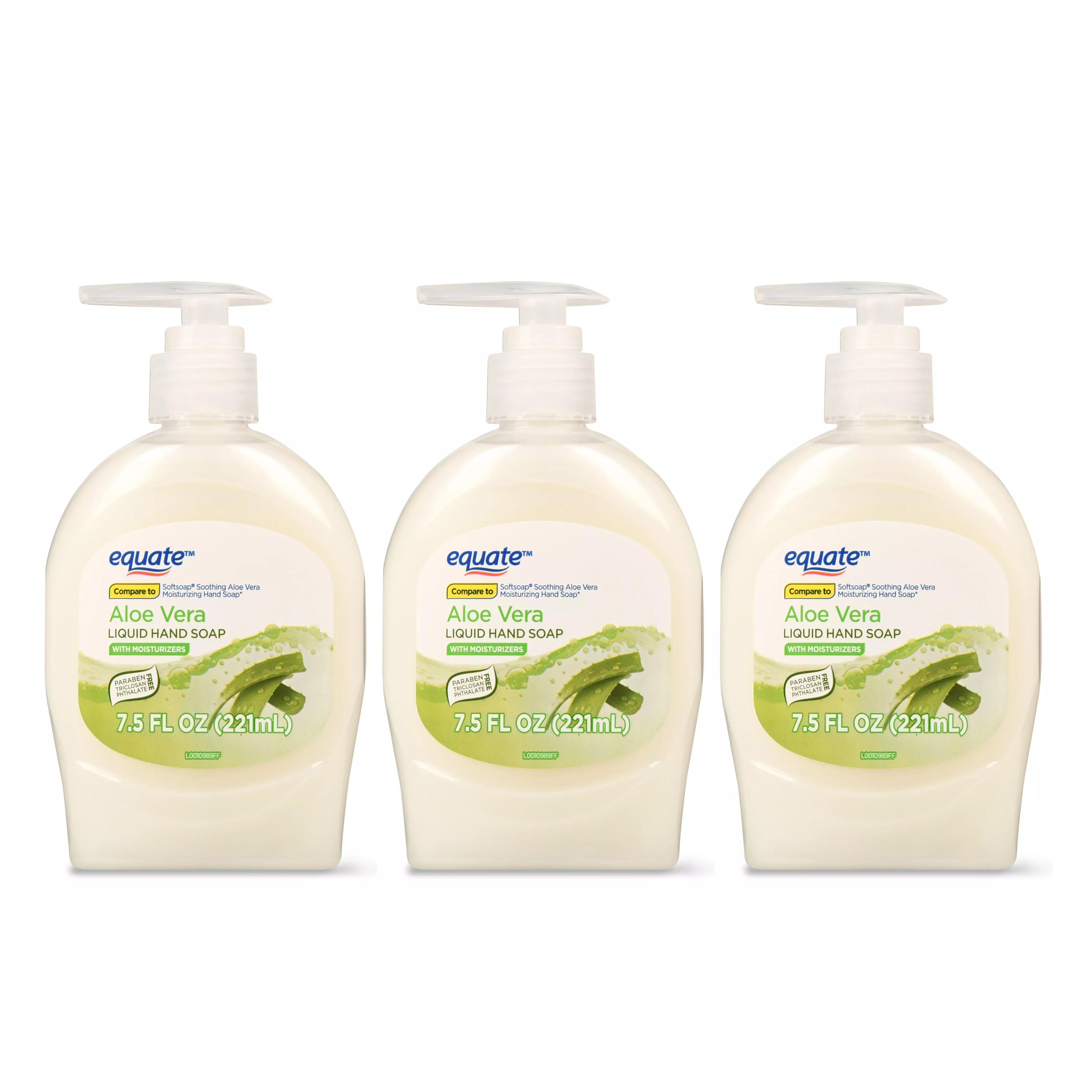 Equate Liquid Hand Soap Aloe Vera 7.5 oz "3-PACK"
