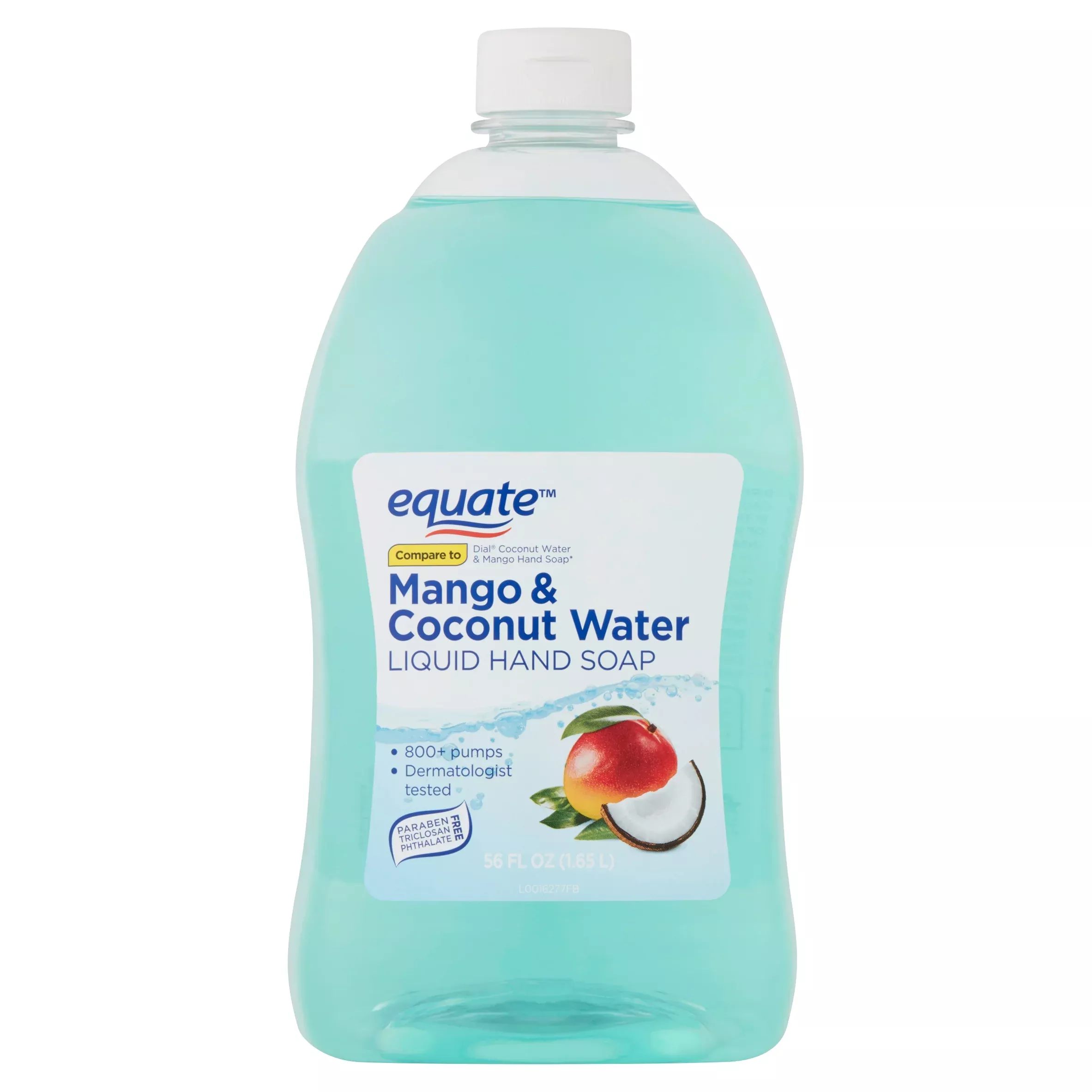Equate Mango & Coconut Water Liquid Hand Soap 56 oz 1.65 L